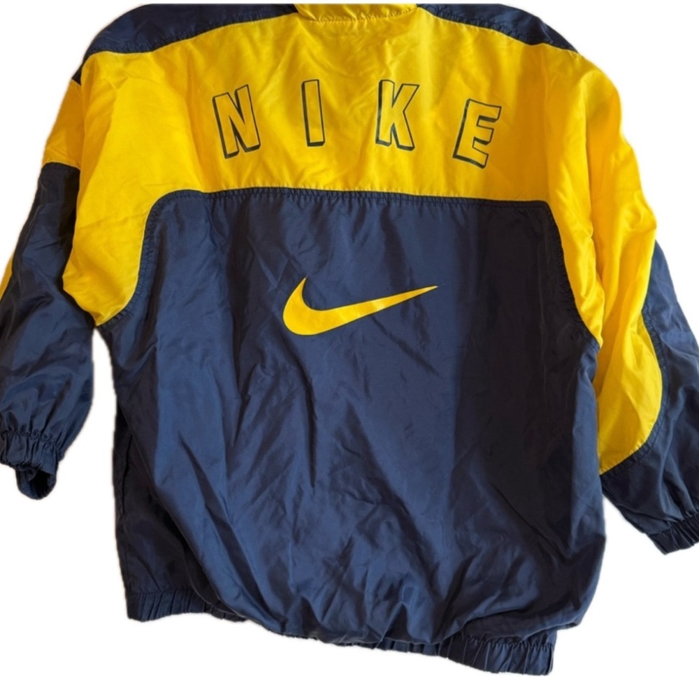 Nike Navy and Yellow Windbreaker Jacket - Picture 2 of 2